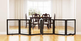 Dog gate with Door Walk Through, Freestanding Wire